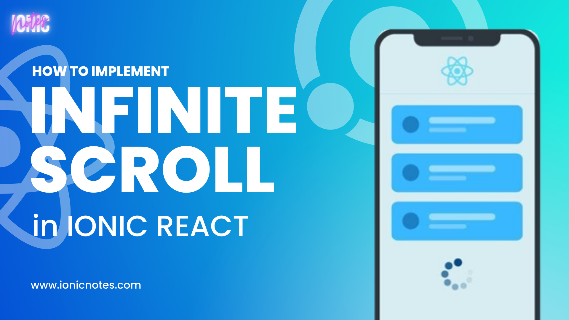 How to implement infinite scroll in ionic react